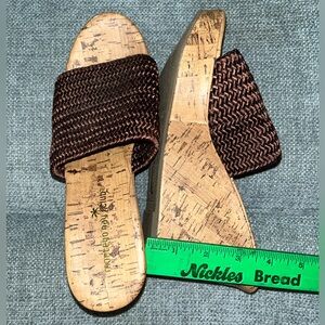 Montego Bay Club Brown Wedged Sandals